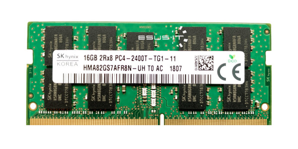 Memory RAM 1x 16GB Hynix SO-DIMM DDR4 2400MHz PC4-19200 | HMA82GS7AFR8N-UH