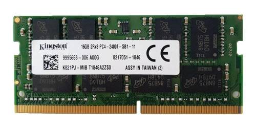 Memory RAM 1x 16GB Kingston SO-DIMM DDR4 2400MHz PC4-19200 | K821PJ-MIB