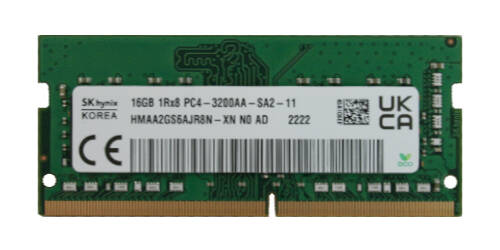 Memory RAM 1x 16GB Micron DDR4 1Rx8 3200MHz PC4-25600 SO-DIMM  | MTA8ATF2G64HZ-3G2