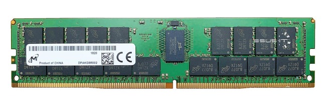 Memory RAM 1x 16GB Micron ECC REGISTERED DDR4 1Rx4 2666MHZ PC4-21300 RDIMM | MTA18ADF2G72PZ-2G6