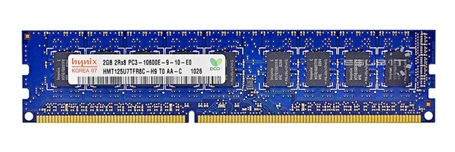 Memory RAM 1x 2GB Hynix ECC UNBUFFERED DDR3  1333MHz PC3-10600 UDIMM | HMT125U7TFR8C-H9