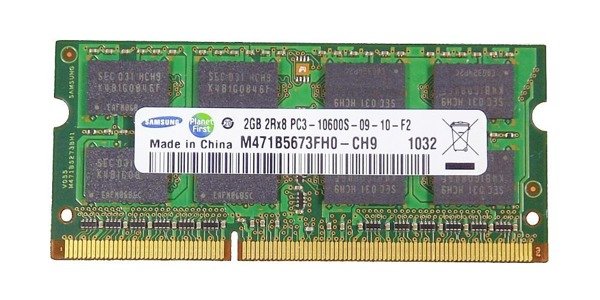 Memory RAM 1x 2GB Samsung SO-DIMM DDR3 1333MHz PC3-10600 | M471B5673FH0-CH9