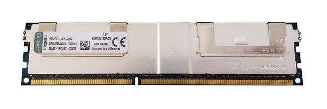 Memory RAM 1x 32GB Kingston ECC LOAD REDUCED DDR3 4Rx4 1866MHz PC3-14900 LRDIMM | KVR18L13Q4/32