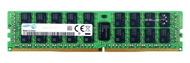 Memory RAM 1x 32GB Samsung ECC REGISTERED DDR4 2Rx4 2933MHz PC4-23400 RDIMM | M393A4K40BB3-CVF