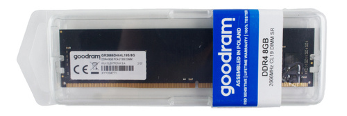 Memory RAM 1x 8GB GoodRAM NON-ECC UNBUFFERED DDR4 2666MHZ PC4-21300 UDIMM | GR2666D464L19S/8G