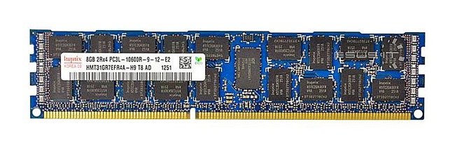 Memory RAM 1x 8GB Hynix ECC REGISTERED DDR3  1866MHz PC3-14900 RDIMM | HMT41GR7BFR4C-RD