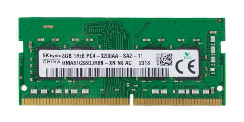 Memory RAM 1x 8GB Hynix SO-DIMM DDR4 3200MHz PC4-25600 | HMA81GS6DJR8N-XN