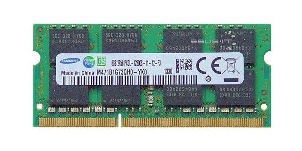 Memory RAM 1x 8GB Samsung SO-DIMM DDR3 1600MHz PC3-12800 | M471B1G73QH0-YK0