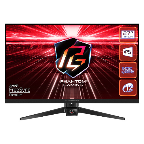 Monitor 27" ASRock Phantom Gaming PG27FF1A 1920 x 1080 Full HD 165Hz screen matrix IPS