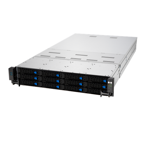 Server platform ASUS 2U RS720-E10-RS12/10G/1.6KW/4NVMe/OCP/RH 90SF00Z8-M00CL0 Intel x 2 DDR4 x 32 14 x 2.5" NVME/SATA/SAS PSU 1+1