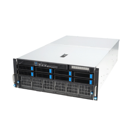 Server platform ASUS 4U ESC8000A-E12-SKU3/10G/3kW(2+2)/1PCIe/2NVMe/OCP 90SF02H3-M000P0 AMD x 2 DDR5 x 24 9 x 2.5" SATA/NVME PSU 2+2