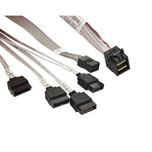 Supermicro Cable Mini SAS HD to 4x SATA 50/50cm | CBL-SAST-0616