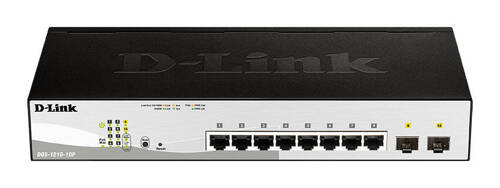 Switch D-Link DGS-1210-10P/E 8x 1Gb 2x SFP 65 W PoE+