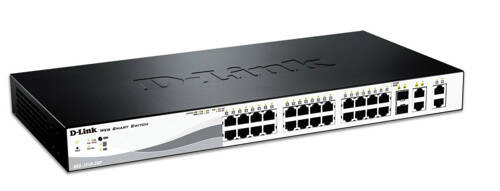 Switch D-Link DGS-1210-28P 24x 1Gb 4x RJ-45/SFP 193 W PoE+