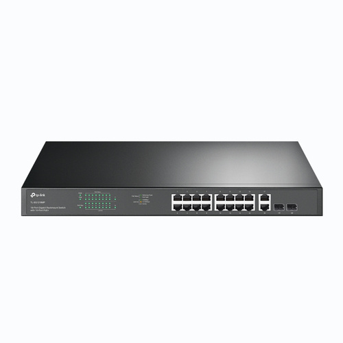 Switch TP-LINK TL-SG1218MP 16x 1Gb 2x RJ-45/SFP 250 W PoE+