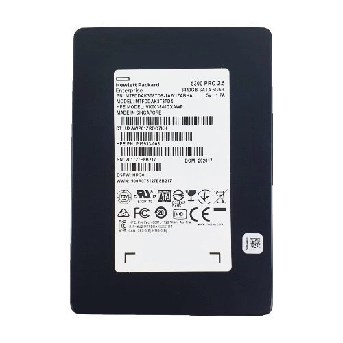 SSD disk  HPE Read Intensive 3.84TB 2.5'' SATA 6Gb/s P19933-005 P18428-B21